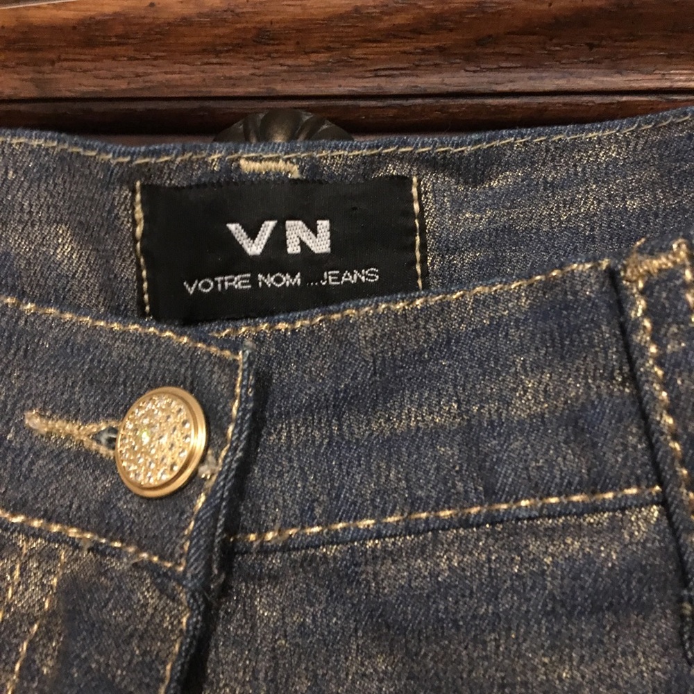 VTG Votre Nom Jeans washed with Gold - Picture 3 of 8